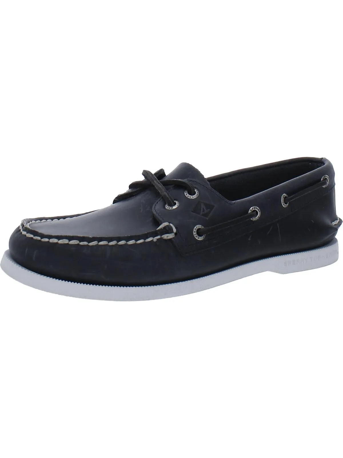 2-Eye Pullup Mens Leather Boat Shoes
