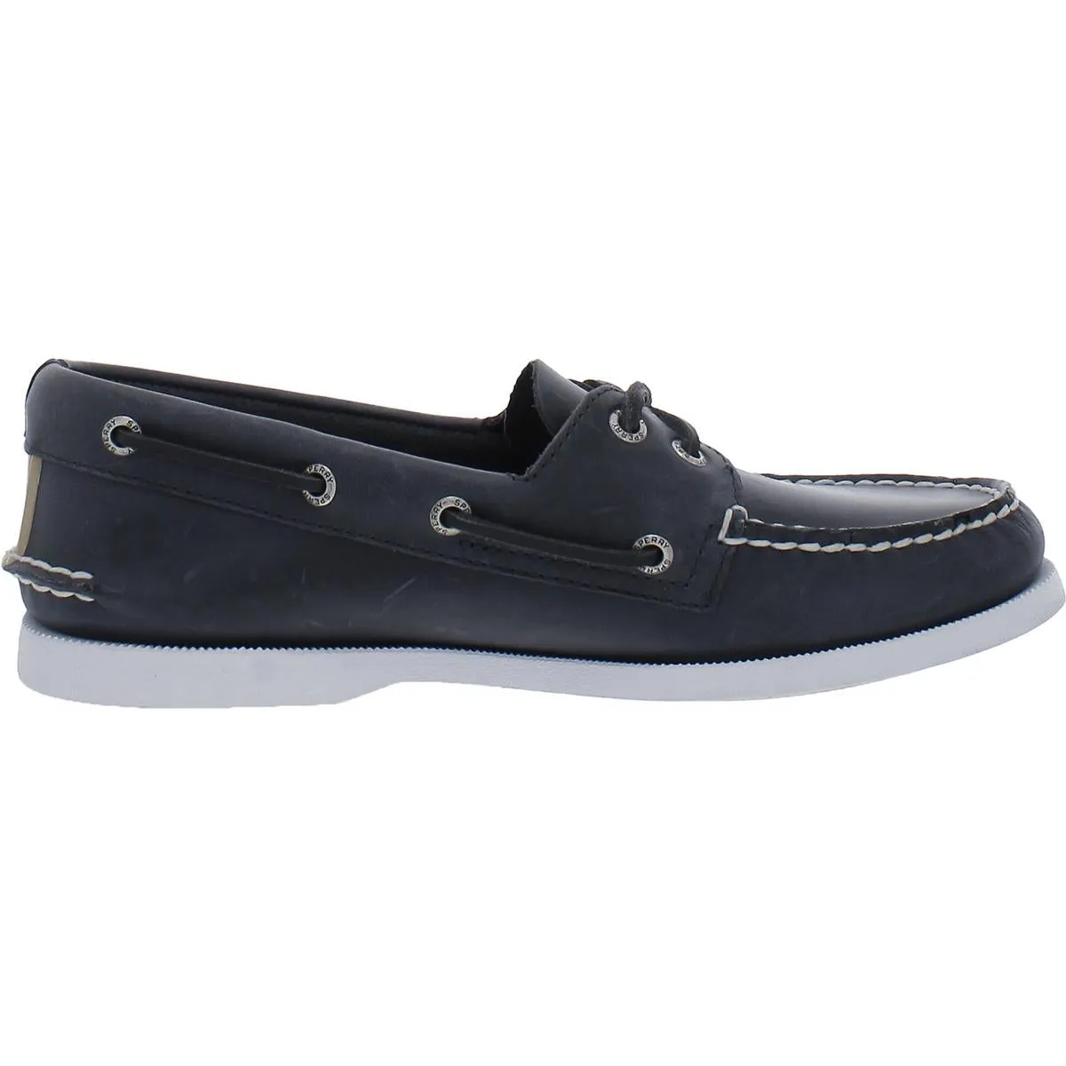 2-Eye Pullup Mens Leather Boat Shoes