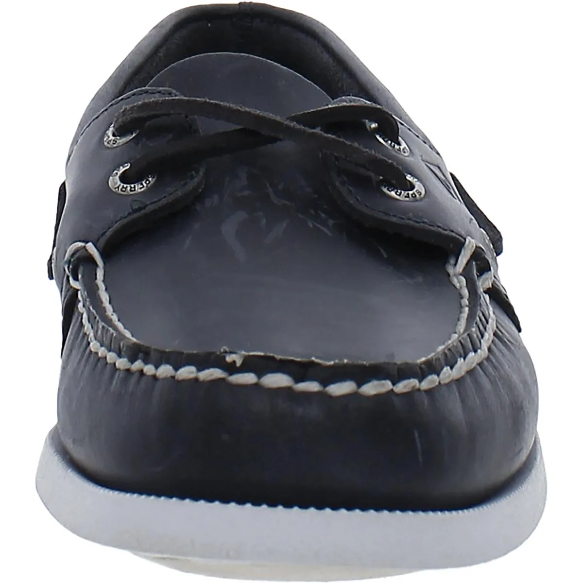 2-Eye Pullup Mens Leather Boat Shoes