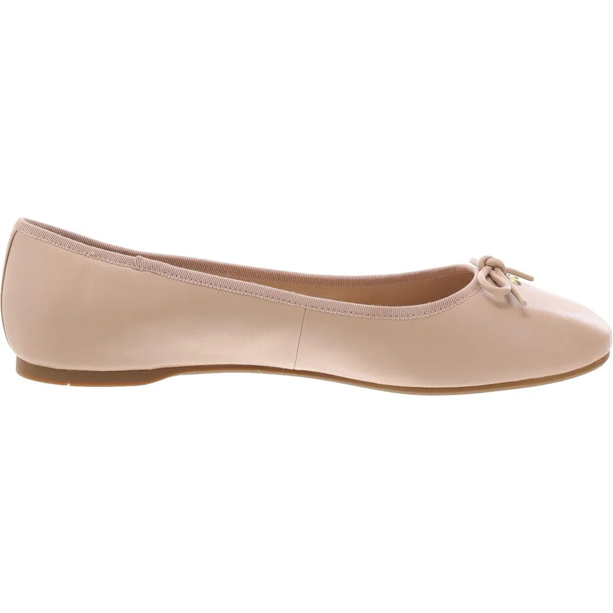 Abigail Ballet Womens Leather Bow Ballet Flats