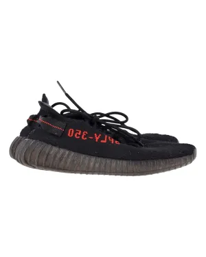 Adidas x Yeezy Boost 350 V2 Low Top Sneakers in Black Cotton