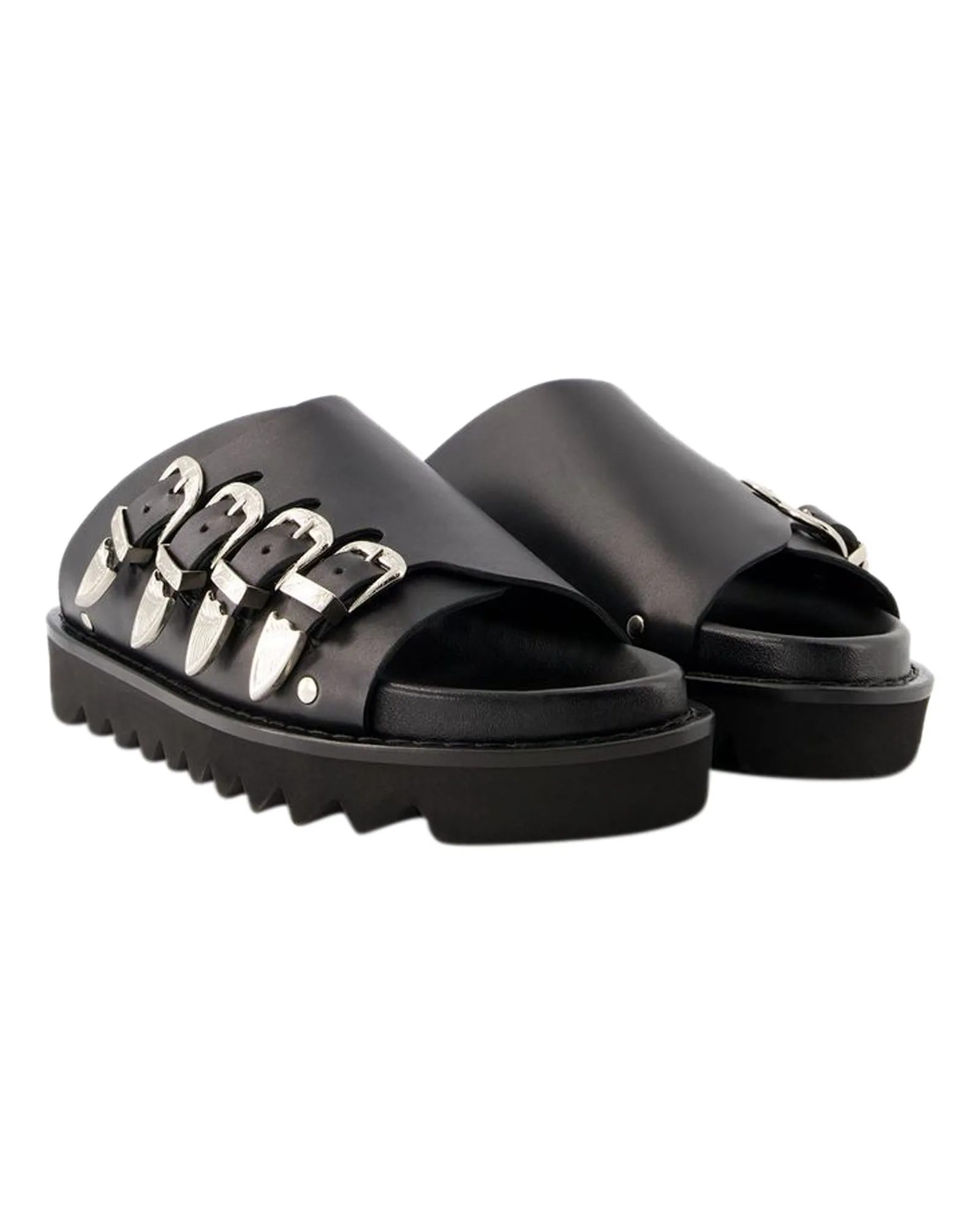 Aj1304 Sandals - Toga Pulla - Leather - Black