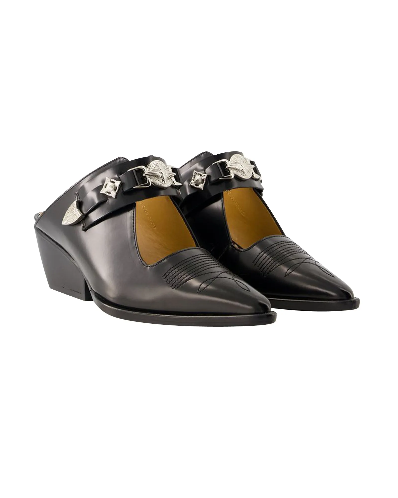 Aj1307 Sandals - Toga Pulla - Leather - Black