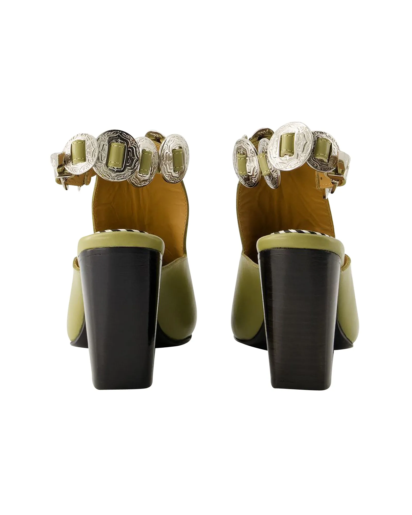 Aj1308 Sandals - Toga Pulla - Leather - Khaki