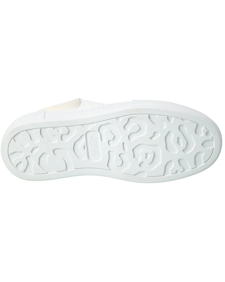 Alexander McQueen Deck Plimsoll Canvas & Suede Sneaker