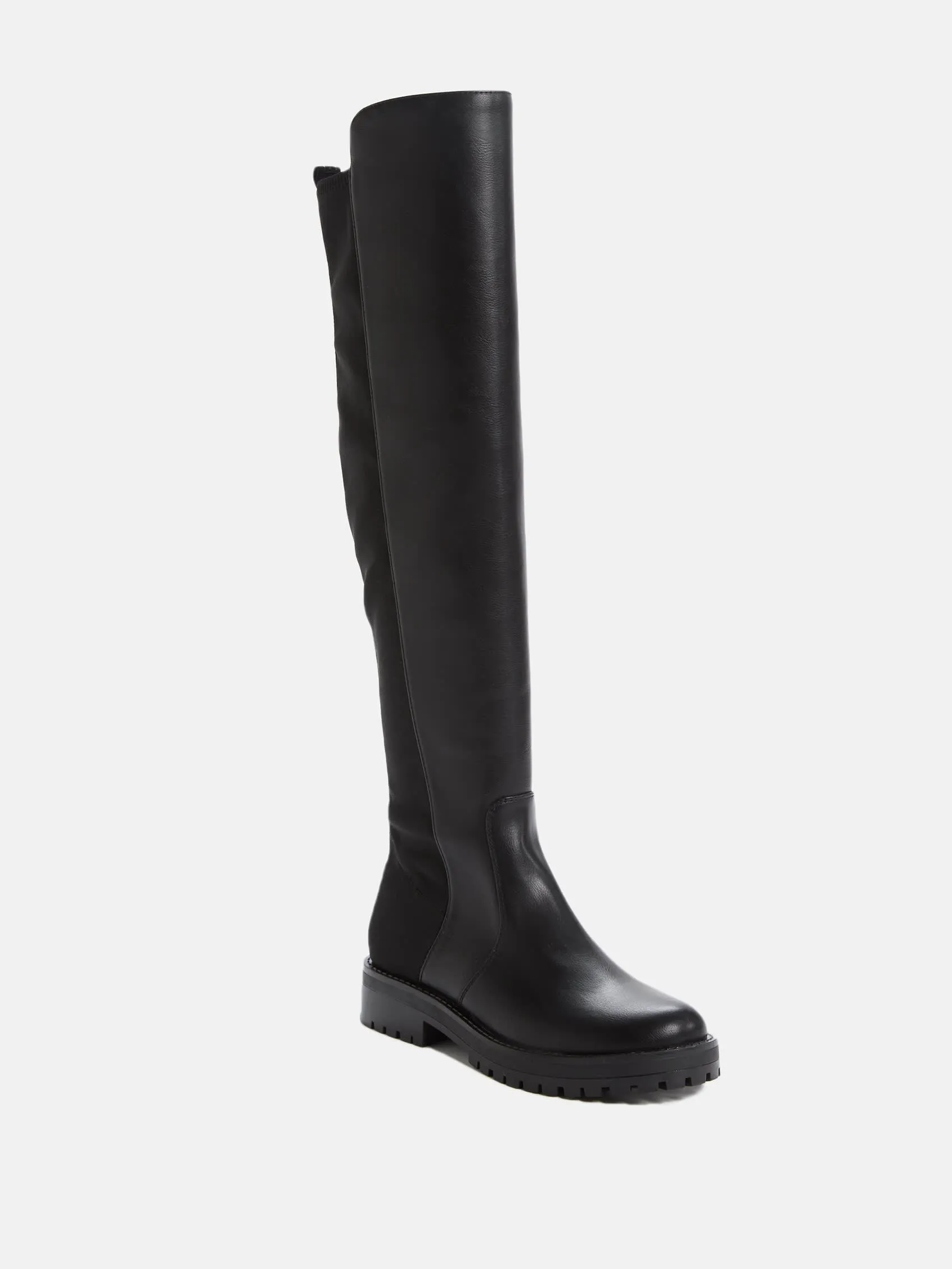 Analin Knit Panel Riding Boots