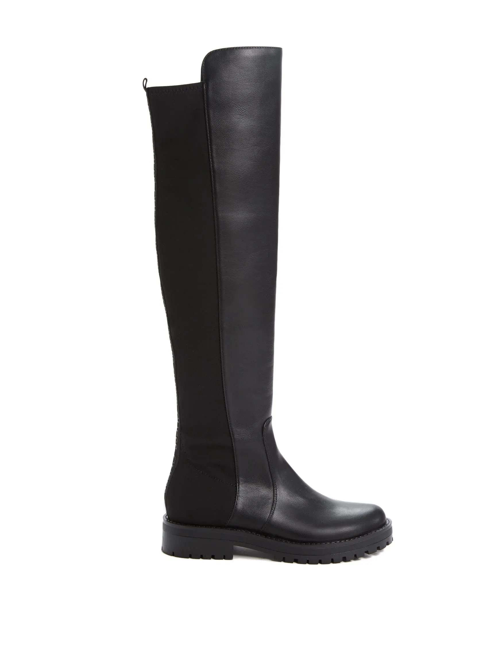 Analin Knit Panel Riding Boots