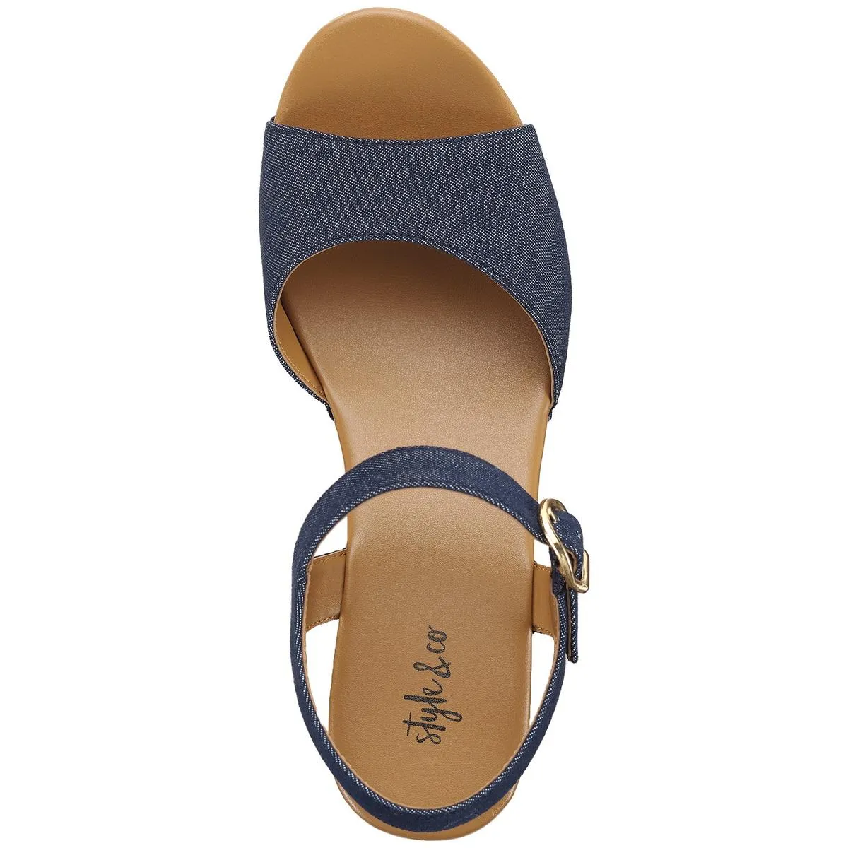 Anddreas Womens Faux Leather Clog Heel Sandals