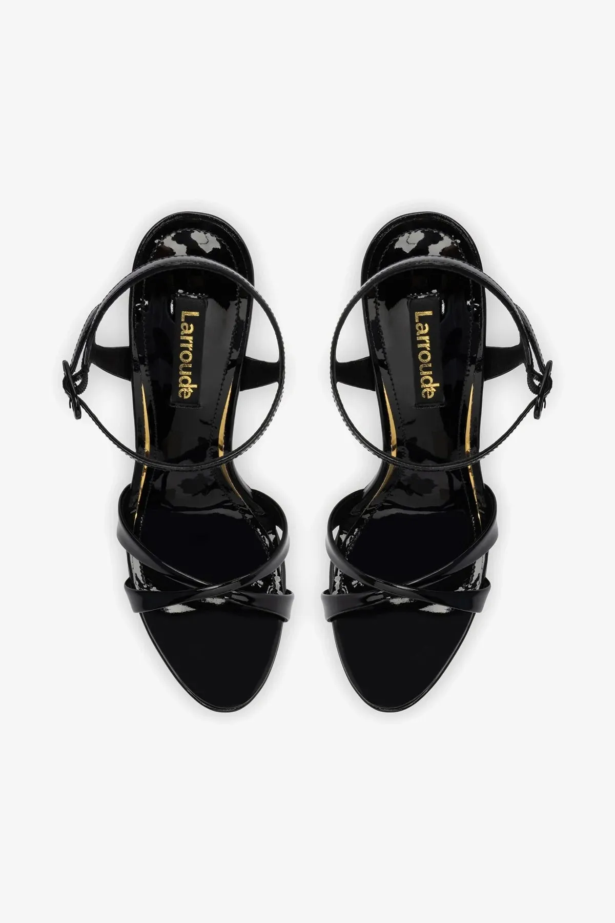 Angelina Sandal In Black Patent Leather