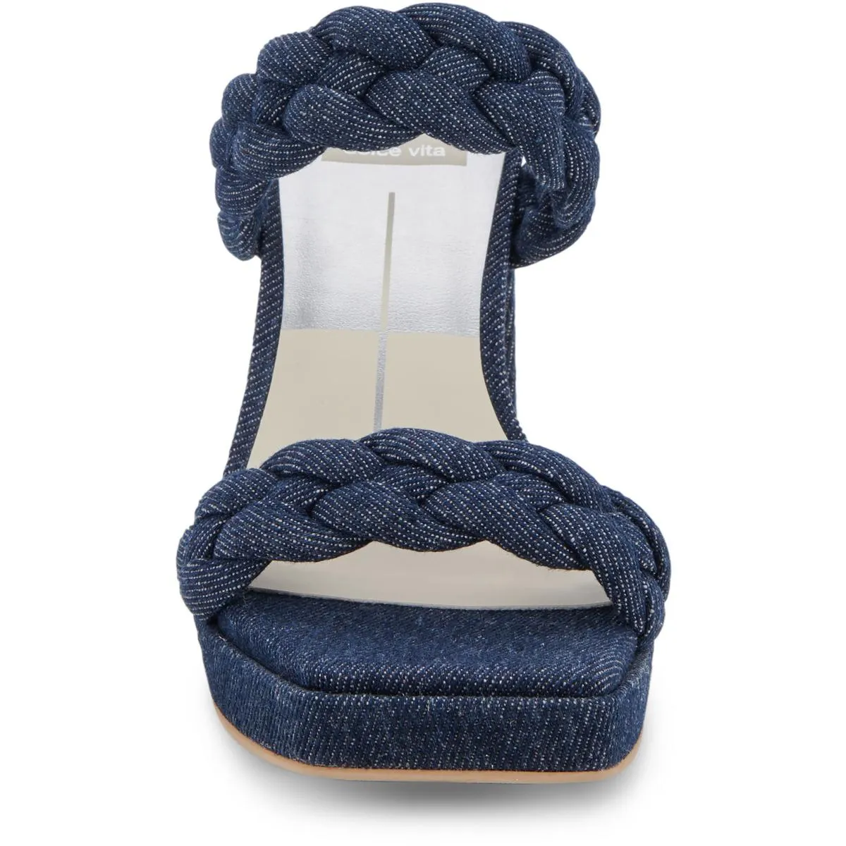 Ashby Womens Faux Leather Open Toe Platform Sandals