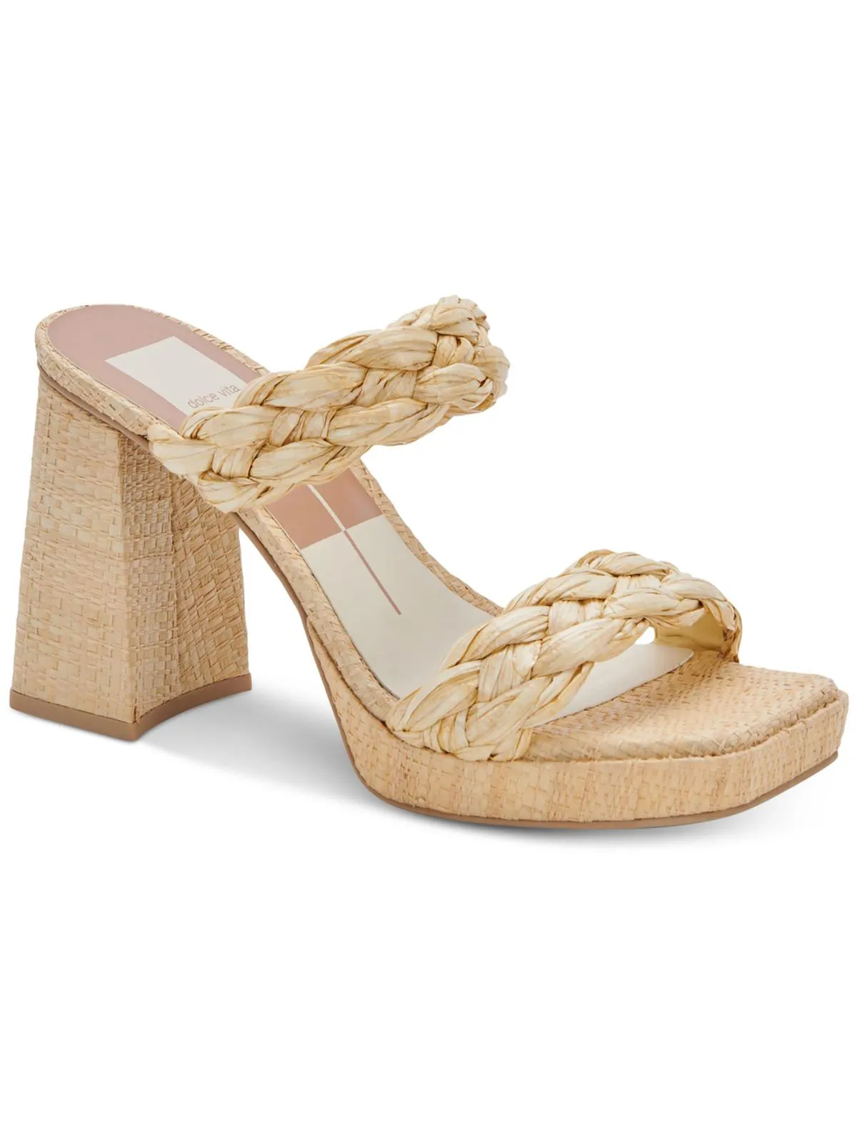 Ashby Womens Faux Leather Open Toe Platform Sandals