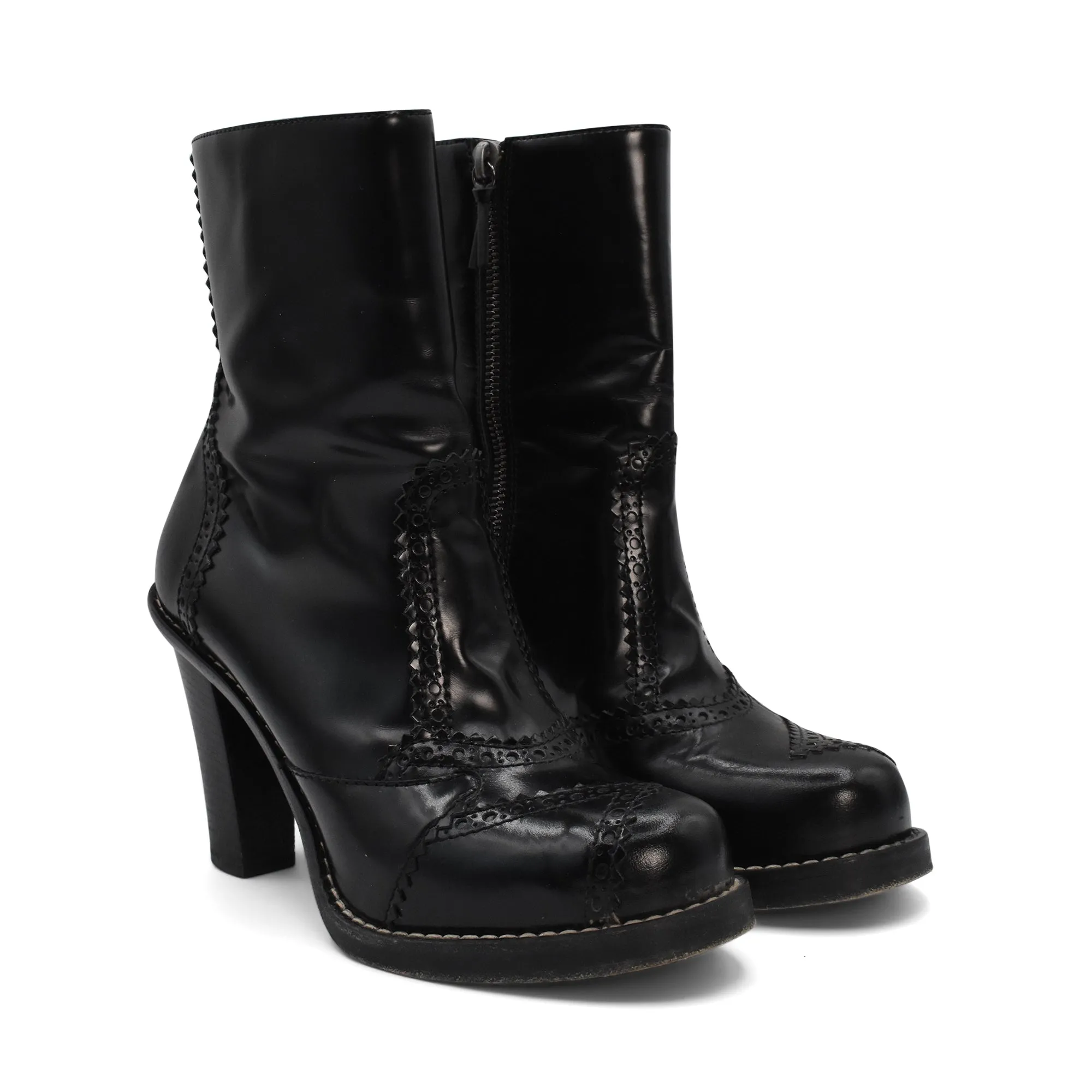 Balenciaga 'Brogue' Ankle Boots - Women's 36
