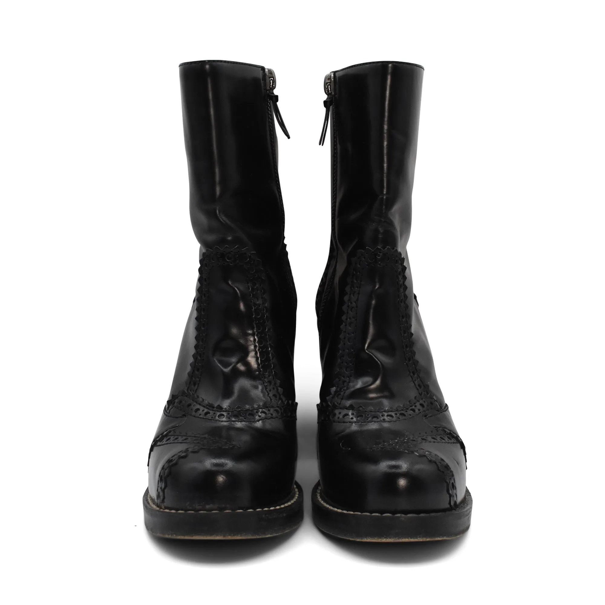 Balenciaga 'Brogue' Ankle Boots - Women's 36