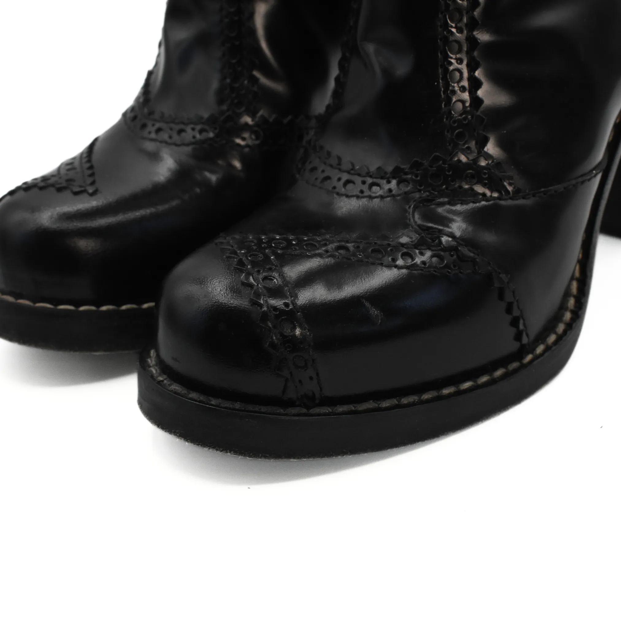 Balenciaga 'Brogue' Ankle Boots - Women's 36