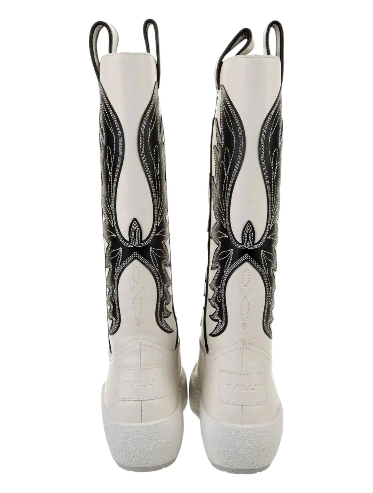 Bally Chambery 6302936 Women's White Leather Knee-High Boot