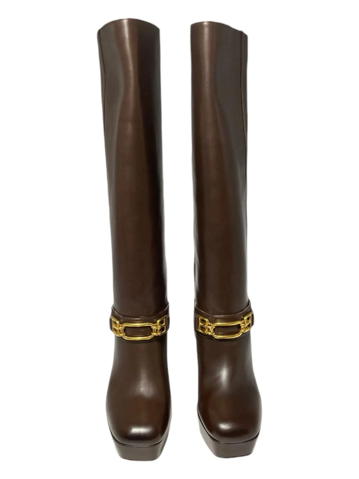Bally Deanne 6239451 Women's Ebano Knee-High Leather Boots
