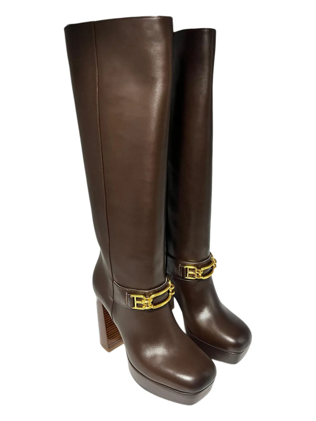 Bally Deanne 6239451 Women's Ebano Knee-High Leather Boots