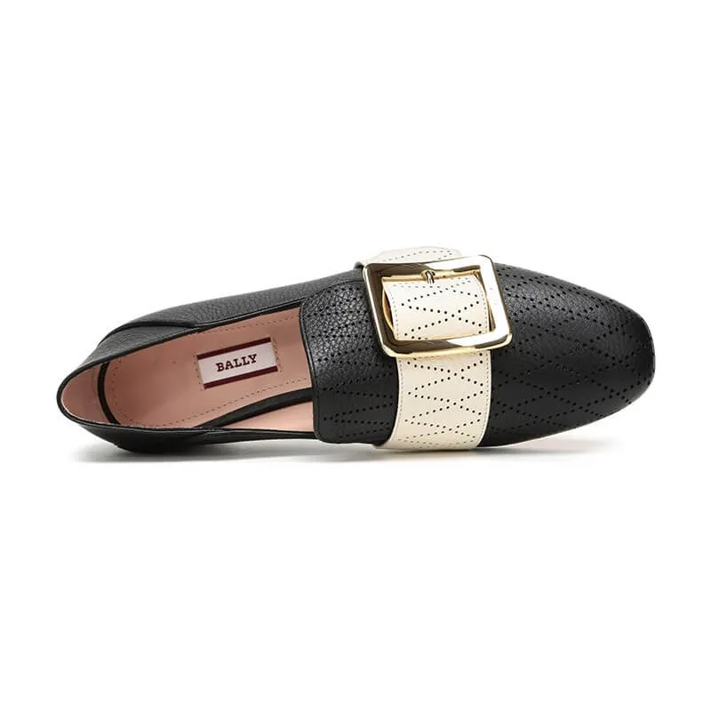 Bally Janelle 6225882 Ladies Black Calf Leather Slippers