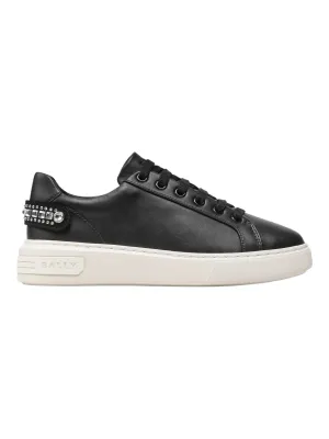 Bally Malya 6236583 Women's Black Calf Plain Sneakers