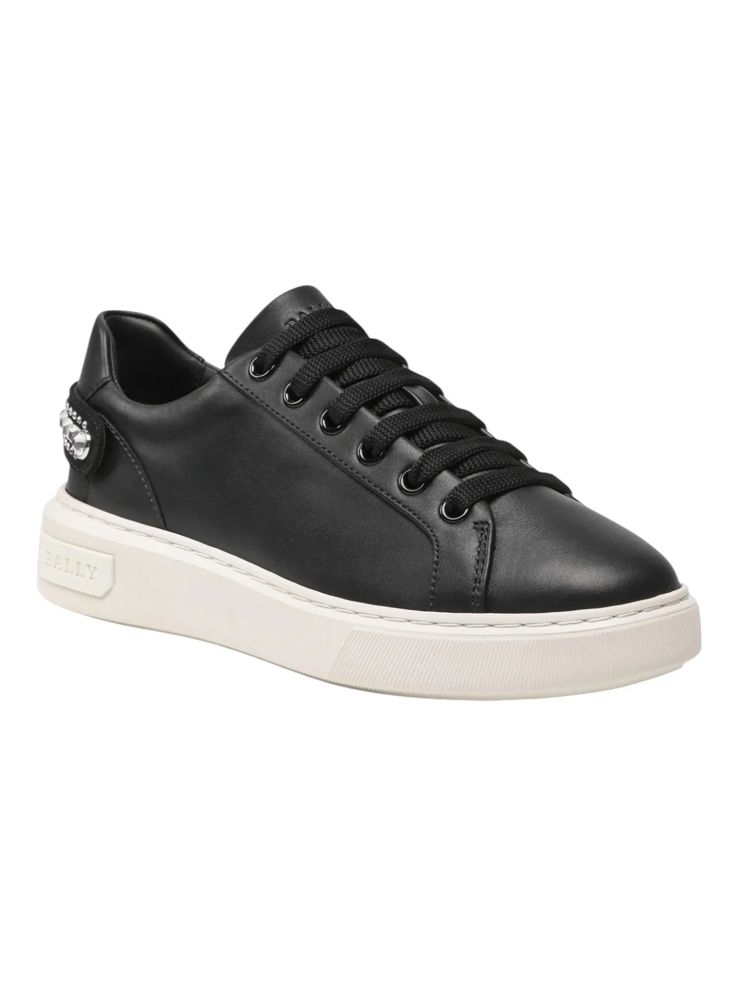 Bally Malya 6236583 Women's Black Calf Plain Sneakers