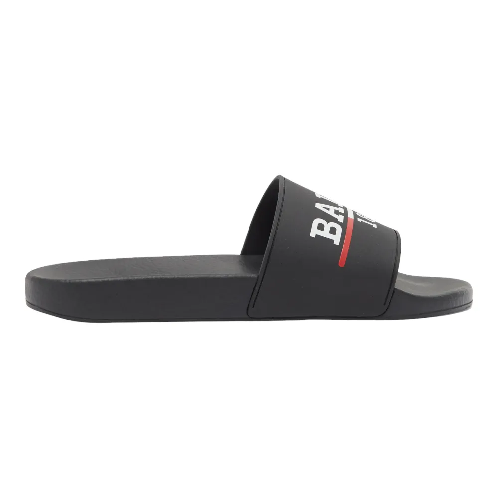 Bally Samuel Men's 6238702 Black Rubber Pool Slide Sandals