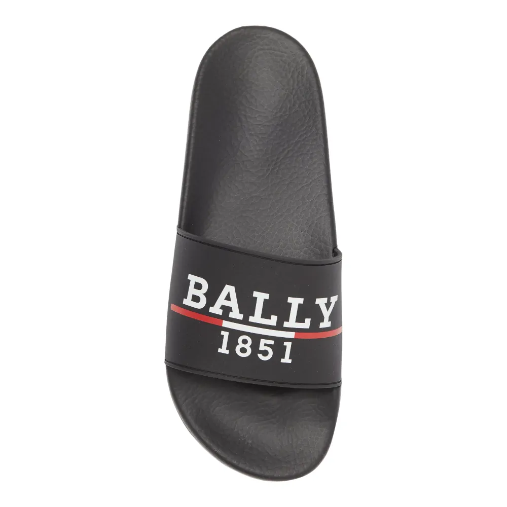 Bally Samuel Men's 6238702 Black Rubber Pool Slide Sandals