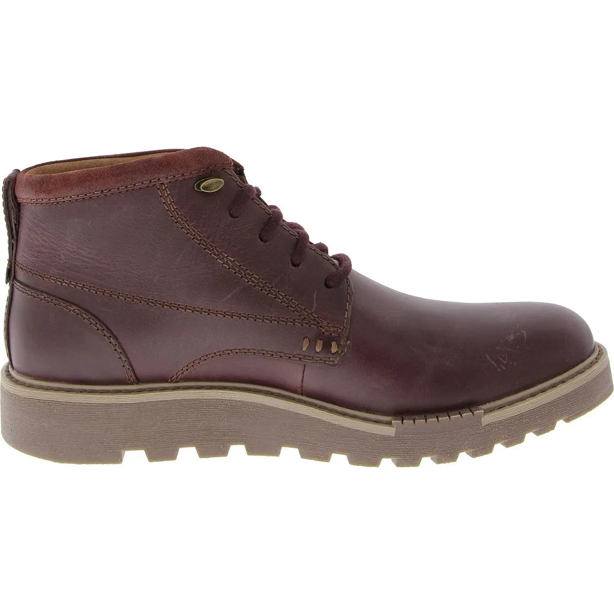 Barnes Lace Mens Slip On Lace Up Chukka Boots