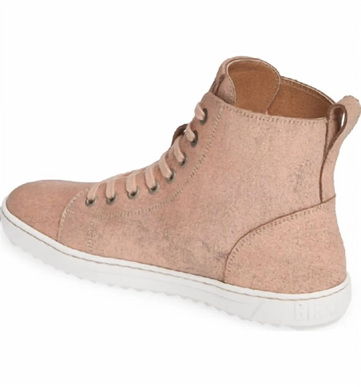 Bartlett Lace Up Boot - Regular Width In Metallic Rose