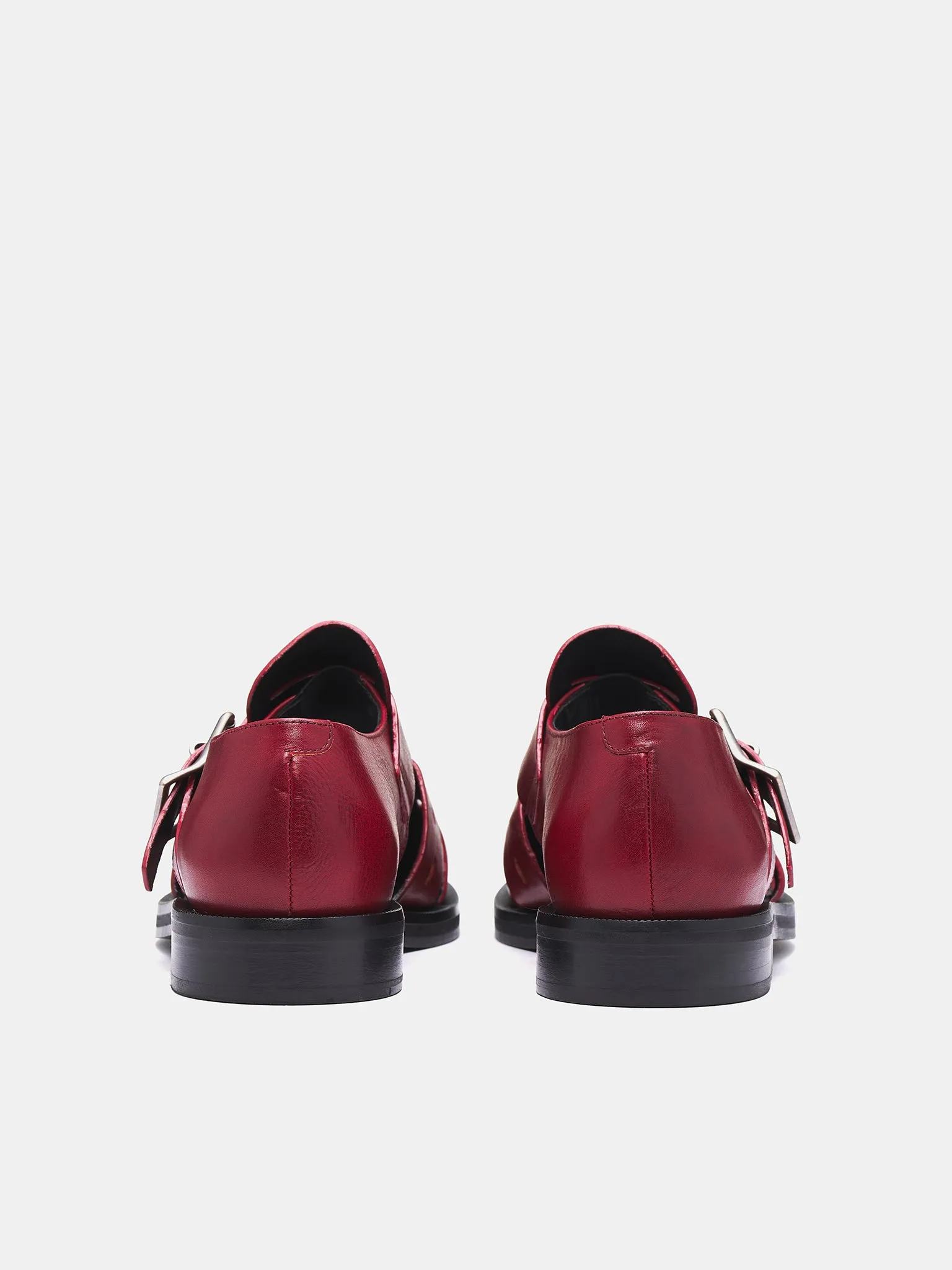 Bondage Belt Sandals (1062MLP17113-RED)
