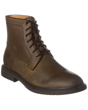 Brass Mark Plain Toe Leather Boot