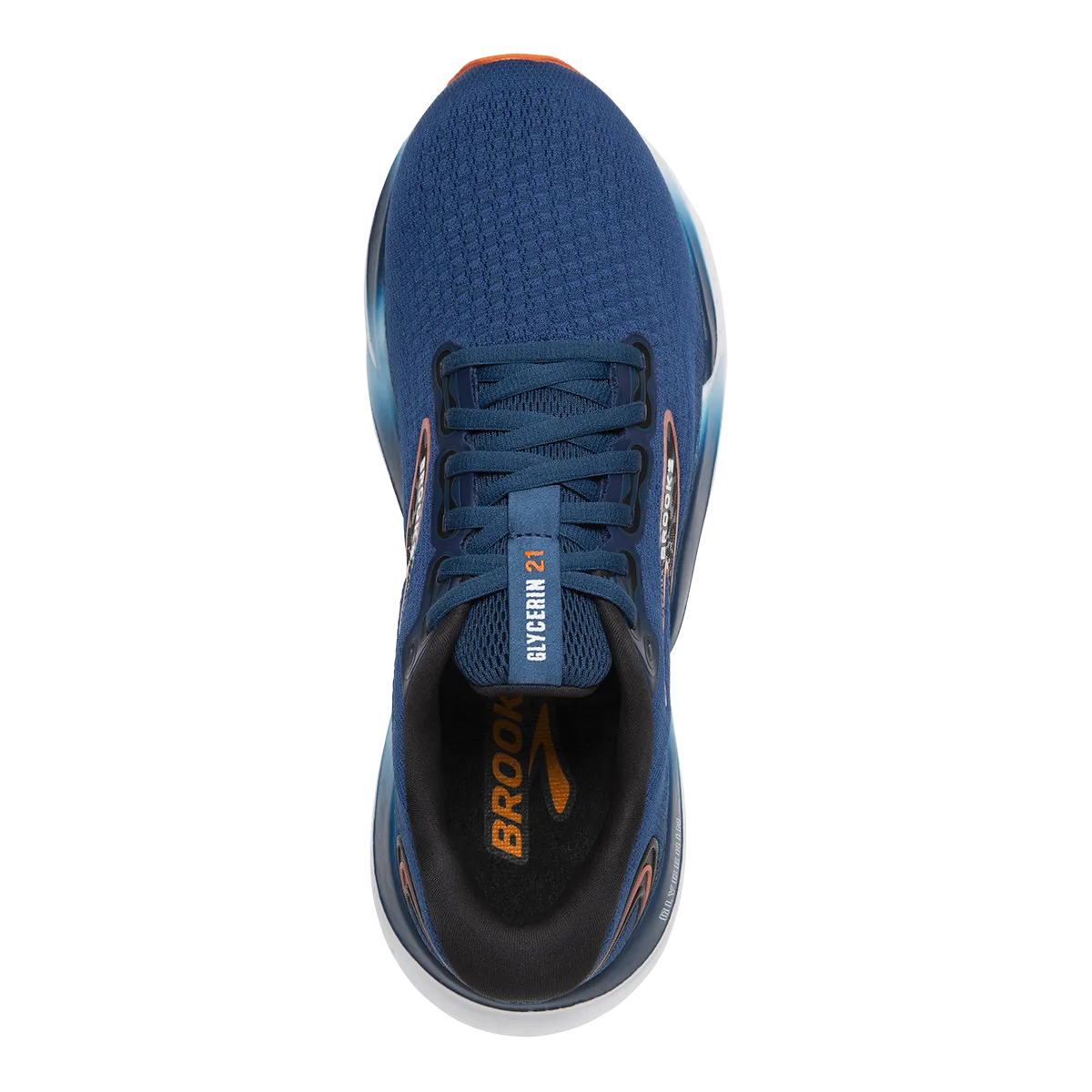 Brooks Glycerin 21 - Blue Opal - Black - Nasturtium