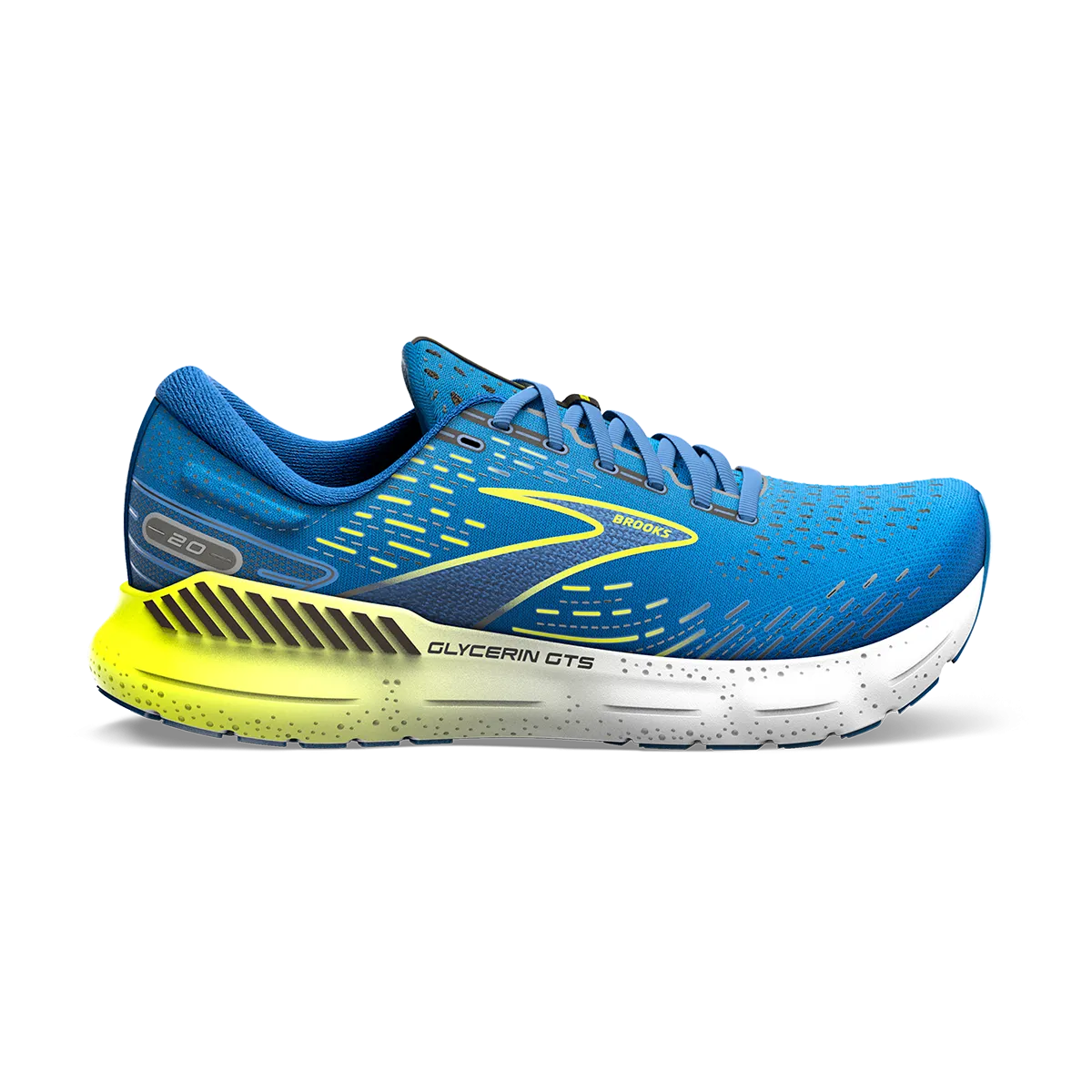 Brooks Glycerin GTS 20 - Blue - Nightlife - White