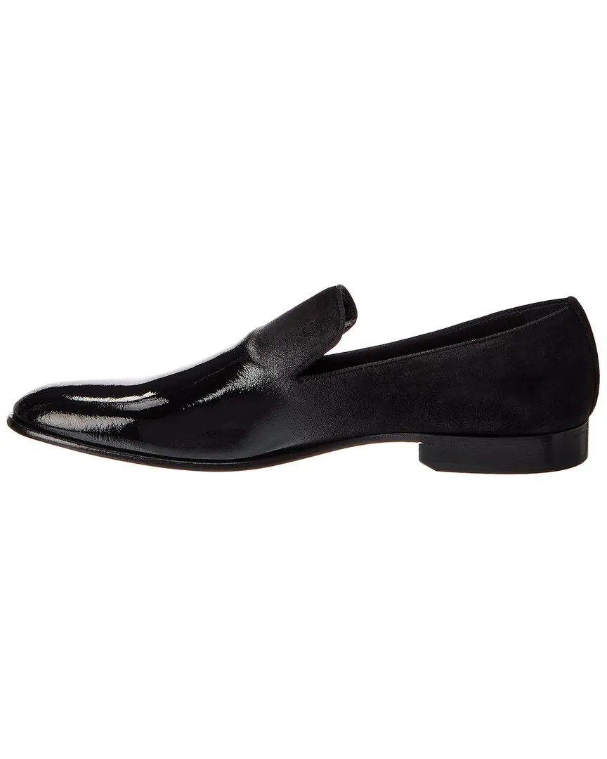 Bruno Magli Monet Suede & Patent Loafer