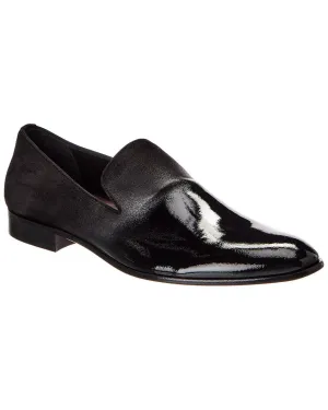 Bruno Magli Monet Suede & Patent Loafer