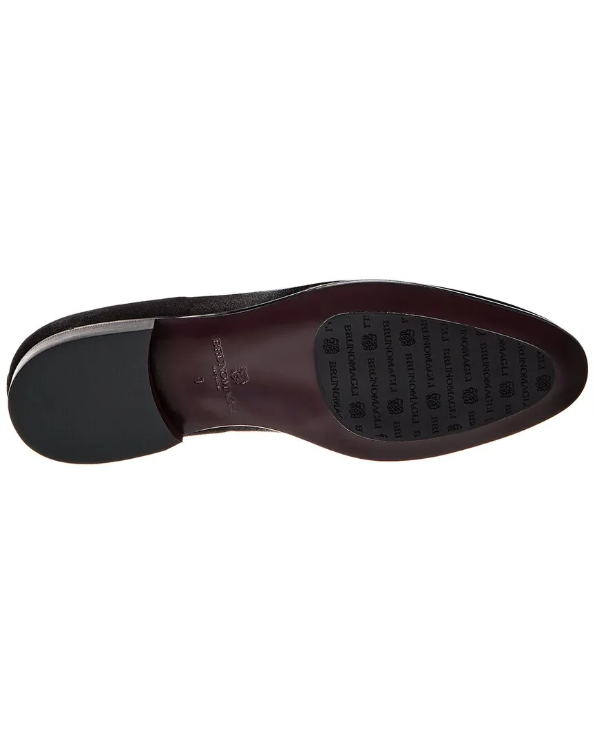Bruno Magli Monet Suede & Patent Loafer