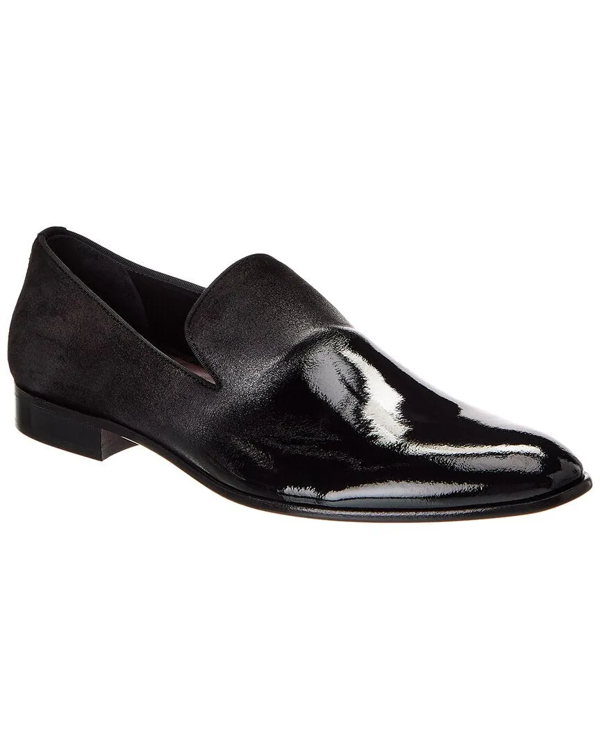 Bruno Magli Monet Suede & Patent Loafer