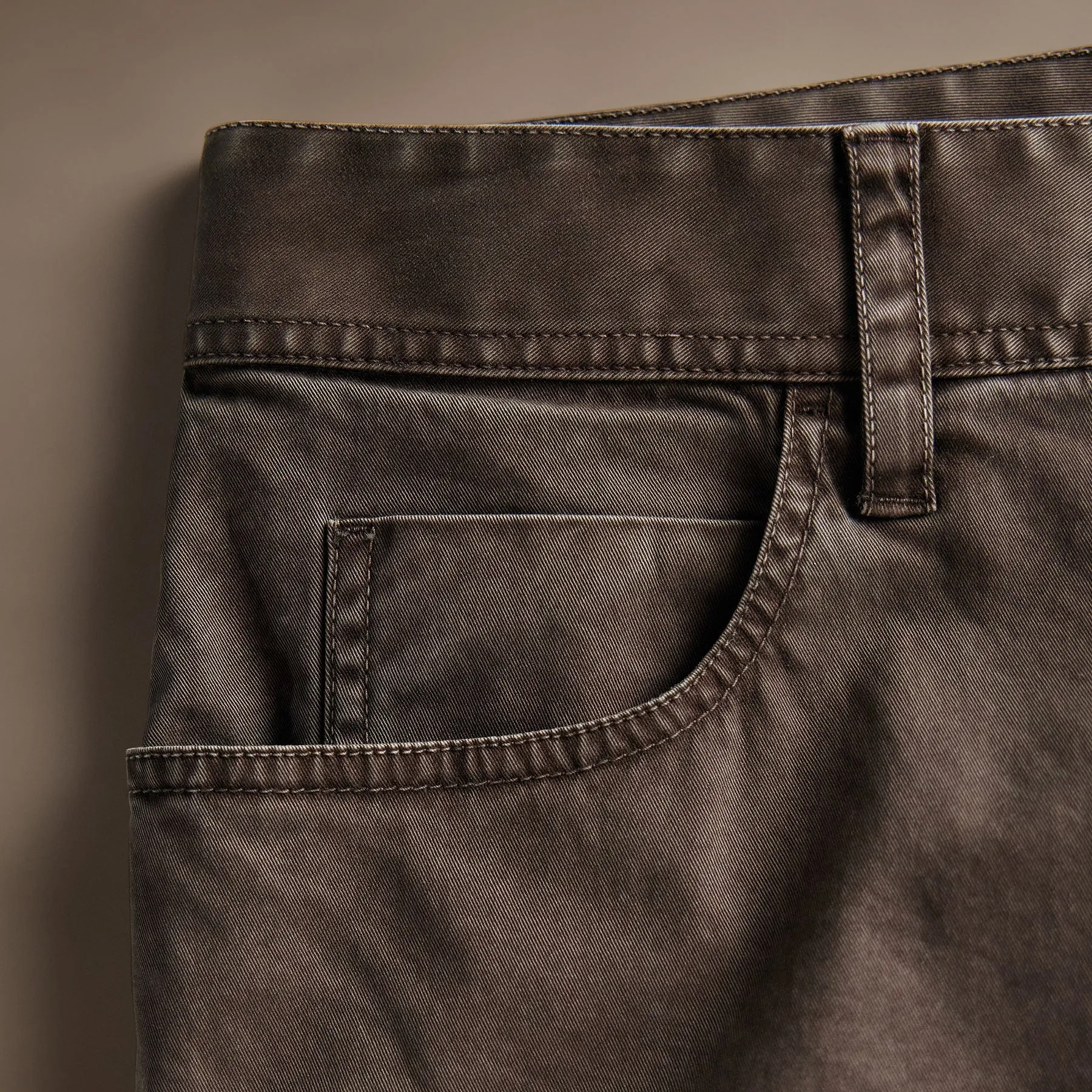 Brushed Twill 5 Pocket Pant - Loam Pigment