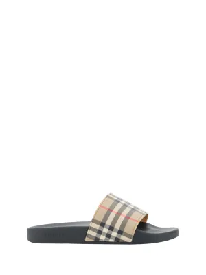 Burberry  Rubber Slides Men's Sandals