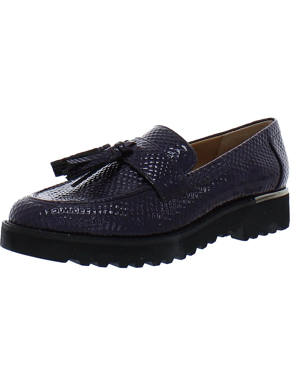 Carolynn Womens Patent Slip On Loafers