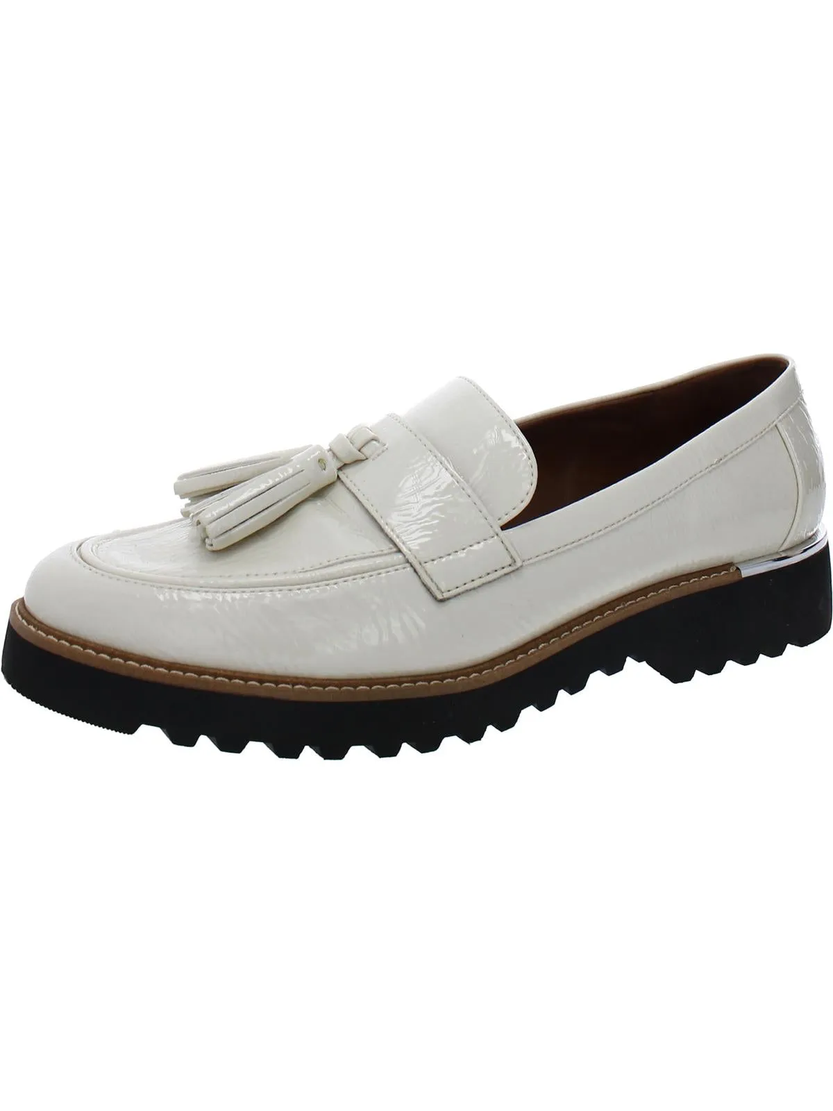 Carolynn Womens Patent Slip On Loafers