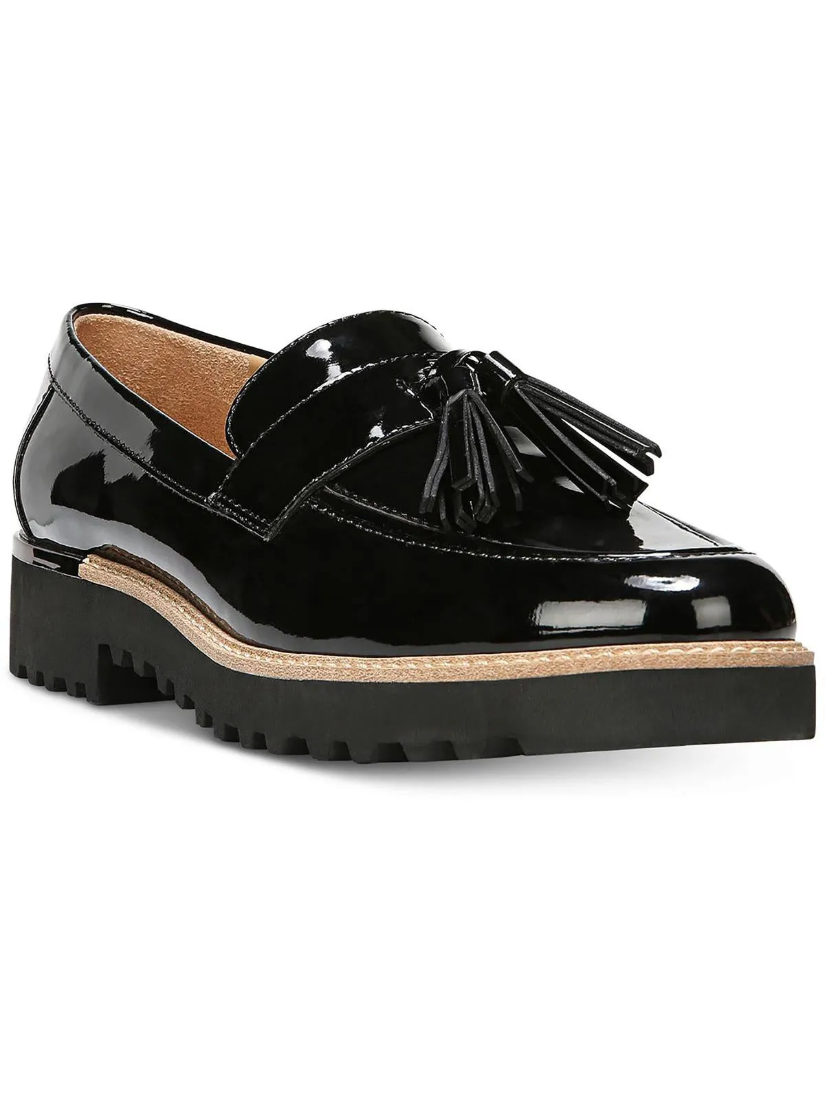 Carolynn Womens Patent Slip On Loafers