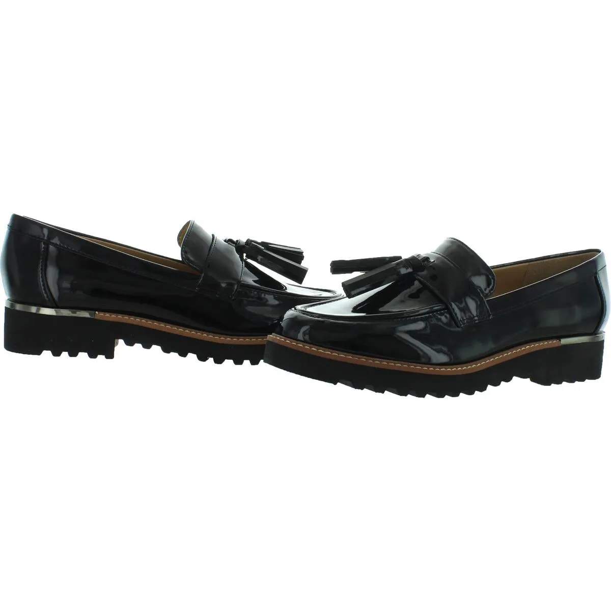 Carolynn Womens Patent Slip On Loafers
