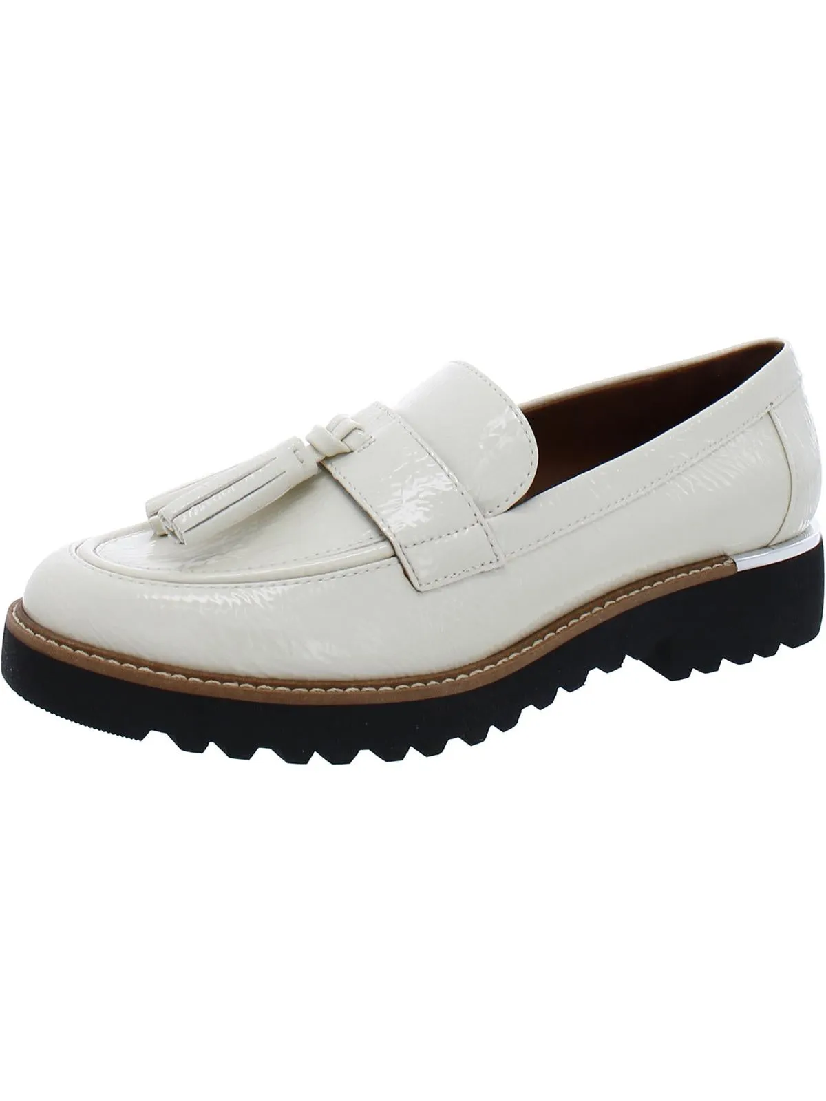 Carolynn Womens Patent Slip On Loafers