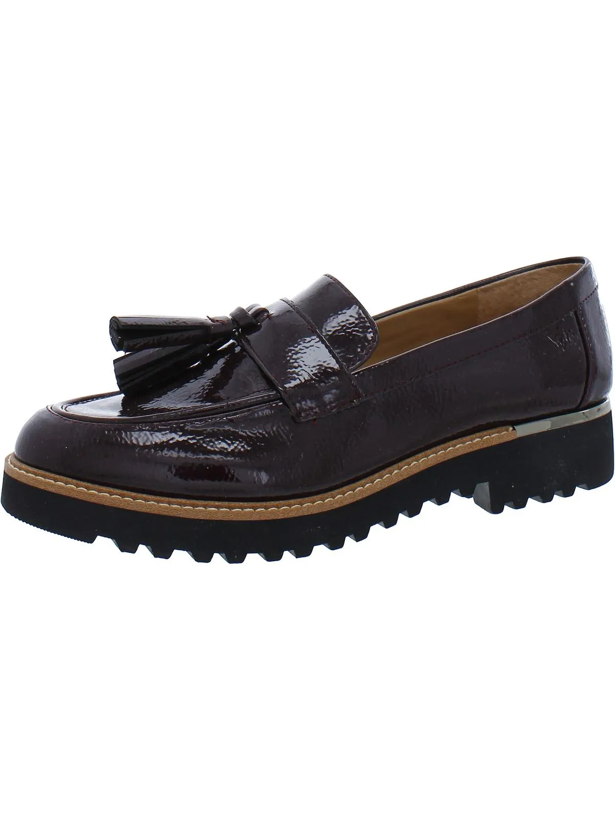 Carolynn Womens Patent Slip On Loafers