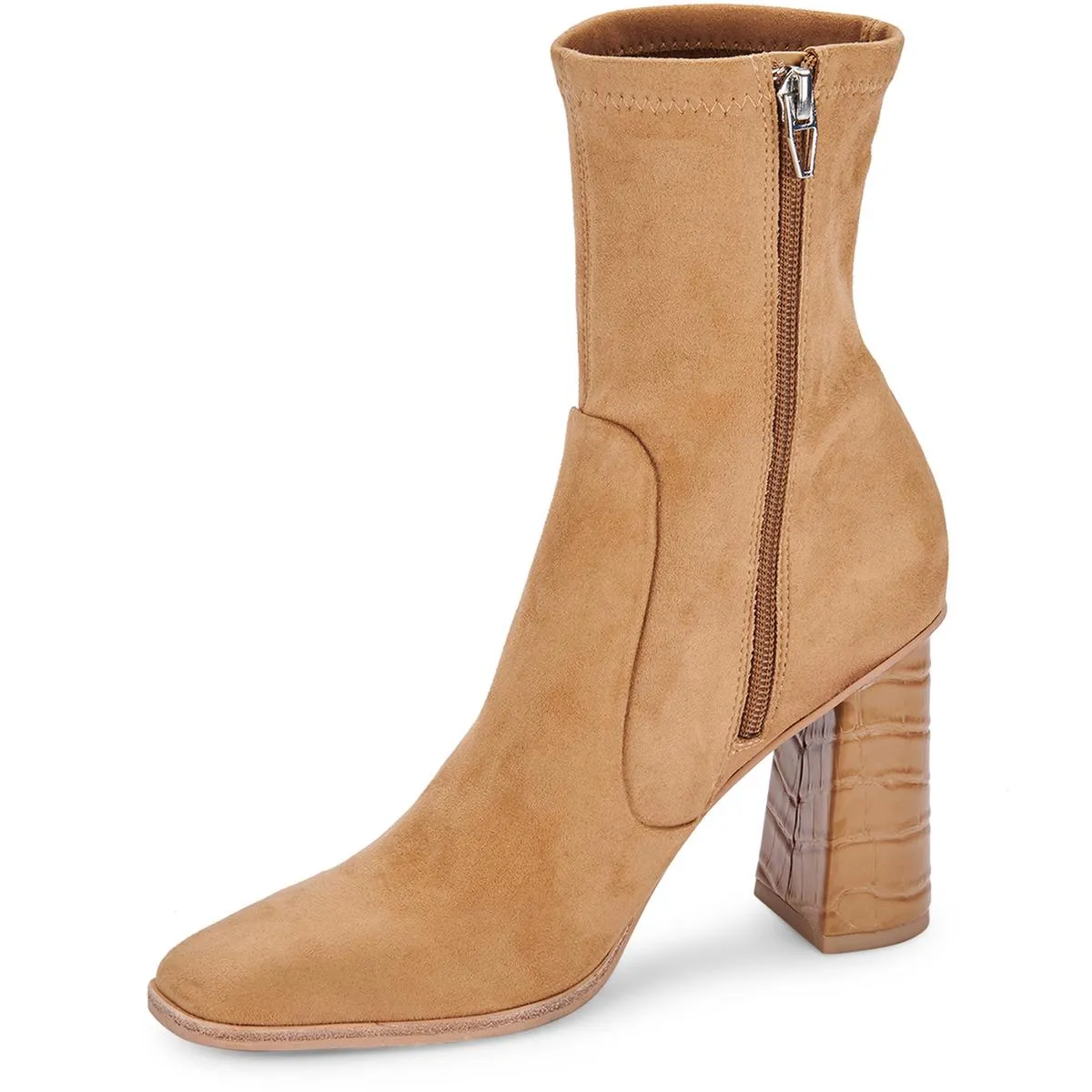 Cashe H20 Womens Suede Lugged Sole Block Heels