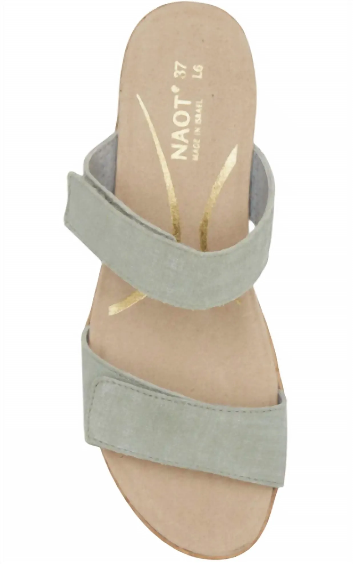 Caveran Sandals In Teal Linen Leather
