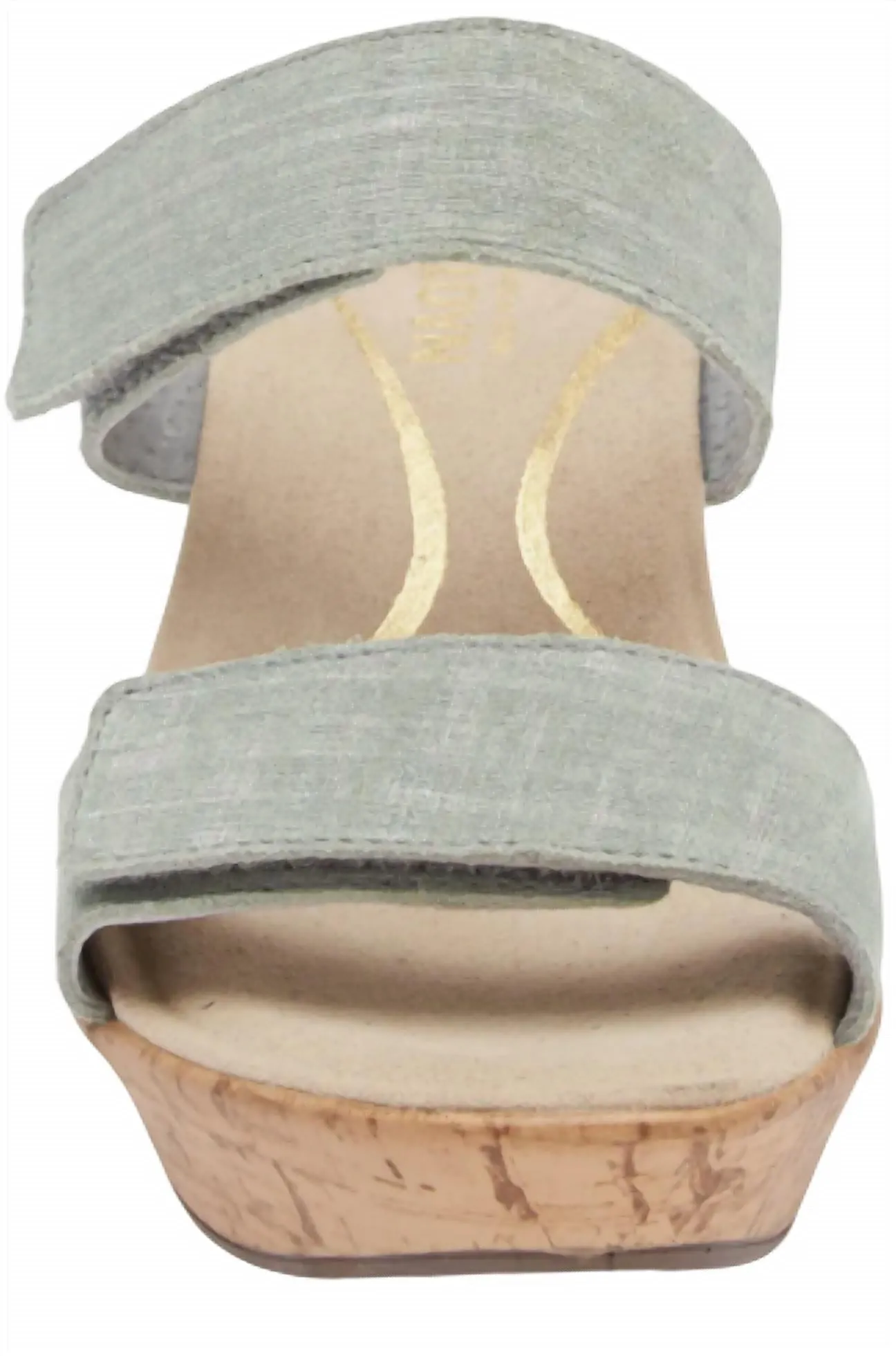 Caveran Sandals In Teal Linen Leather