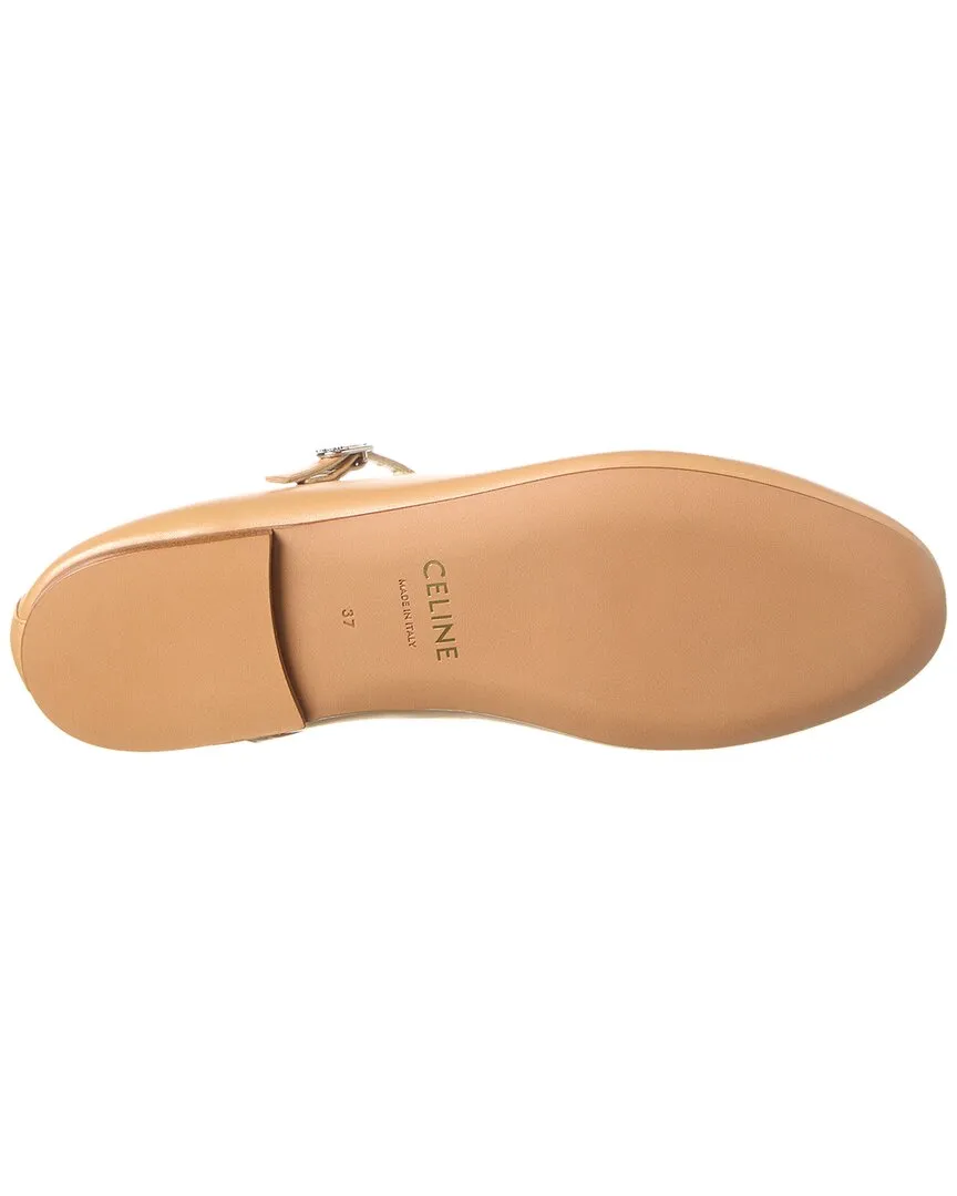 CELINE Mary Jane Leather Ballerina Flat