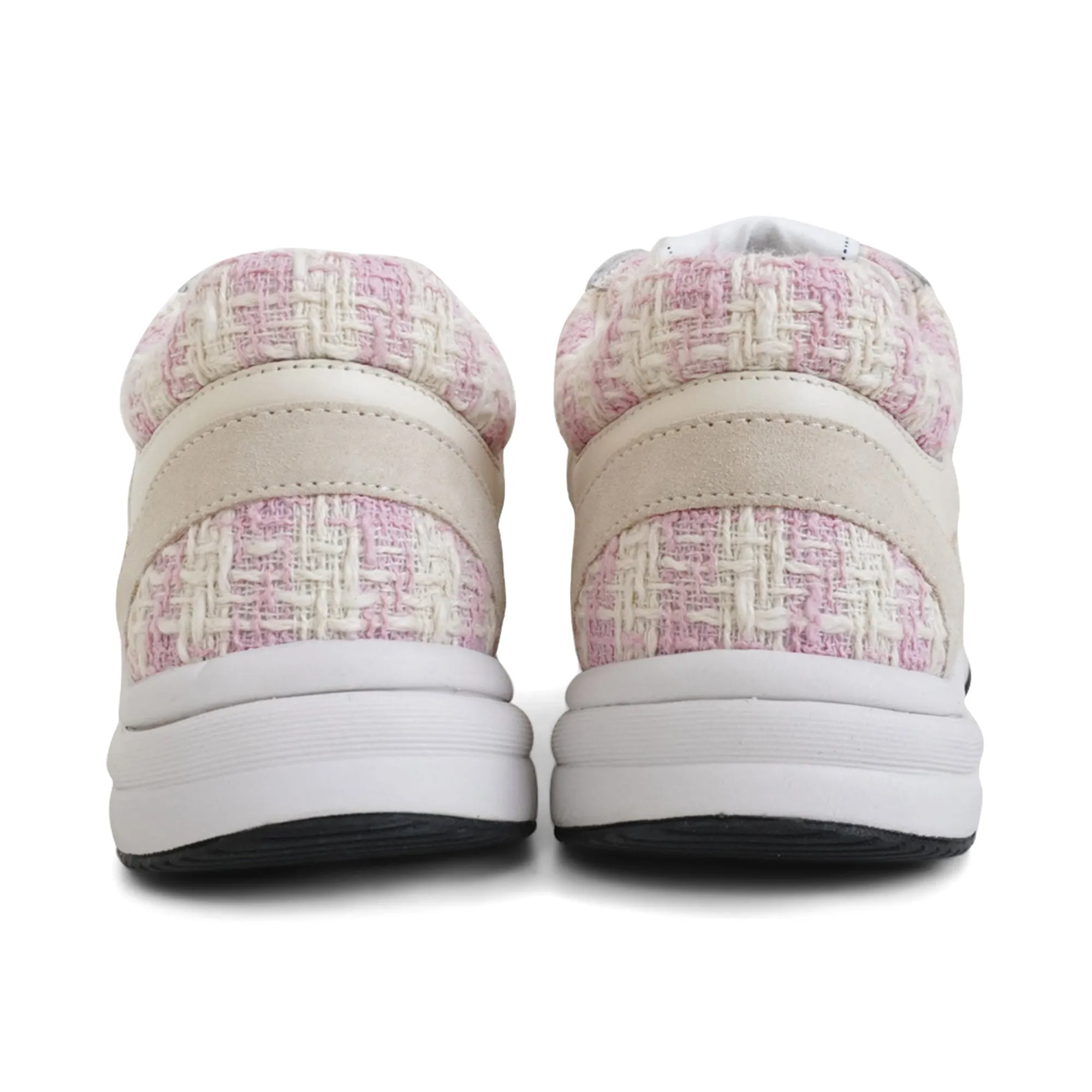 Chanel Pink Tweed Sneakers - Women's 36