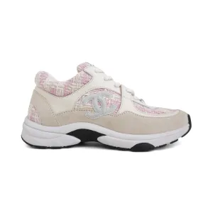Chanel Pink Tweed Sneakers - Women's 36